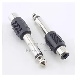 Rca Lotus Female Seat Av to 6.5 Male Plug 6.35 Mono