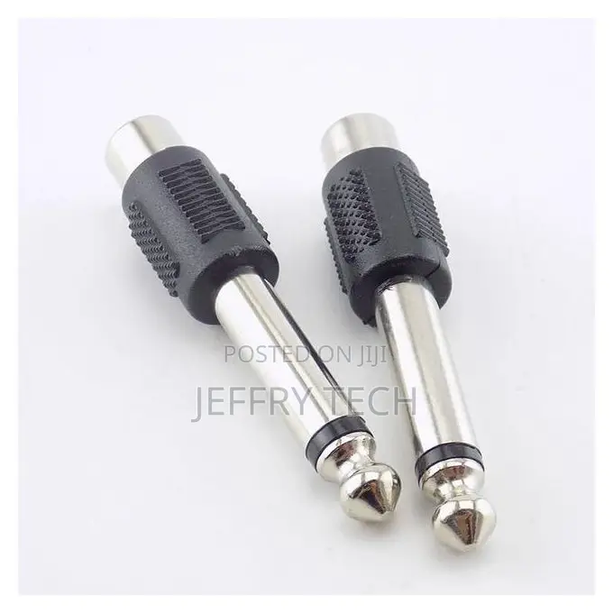 Rca Lotus Female Seat Av to 6.5 Male Plug 6.35 Mono