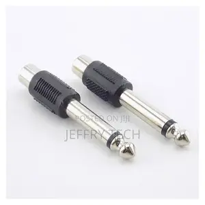 Rca Lotus Female Seat Av to 6.5 Male Plug 6.35 Mono