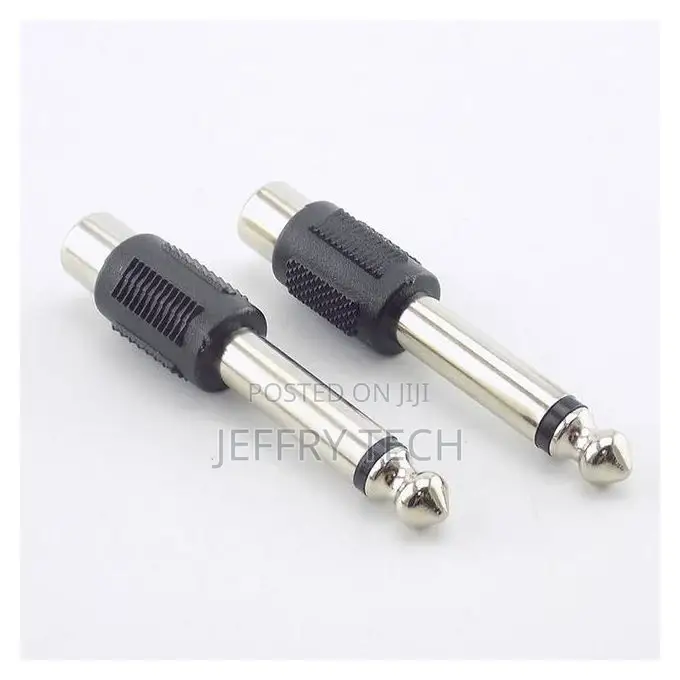 Rca Lotus Female Seat Av to 6.5 Male Plug 6.35 Mono