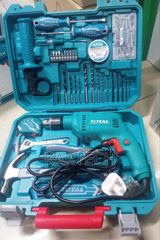 TOTAL Corded Drill Set
-680w
