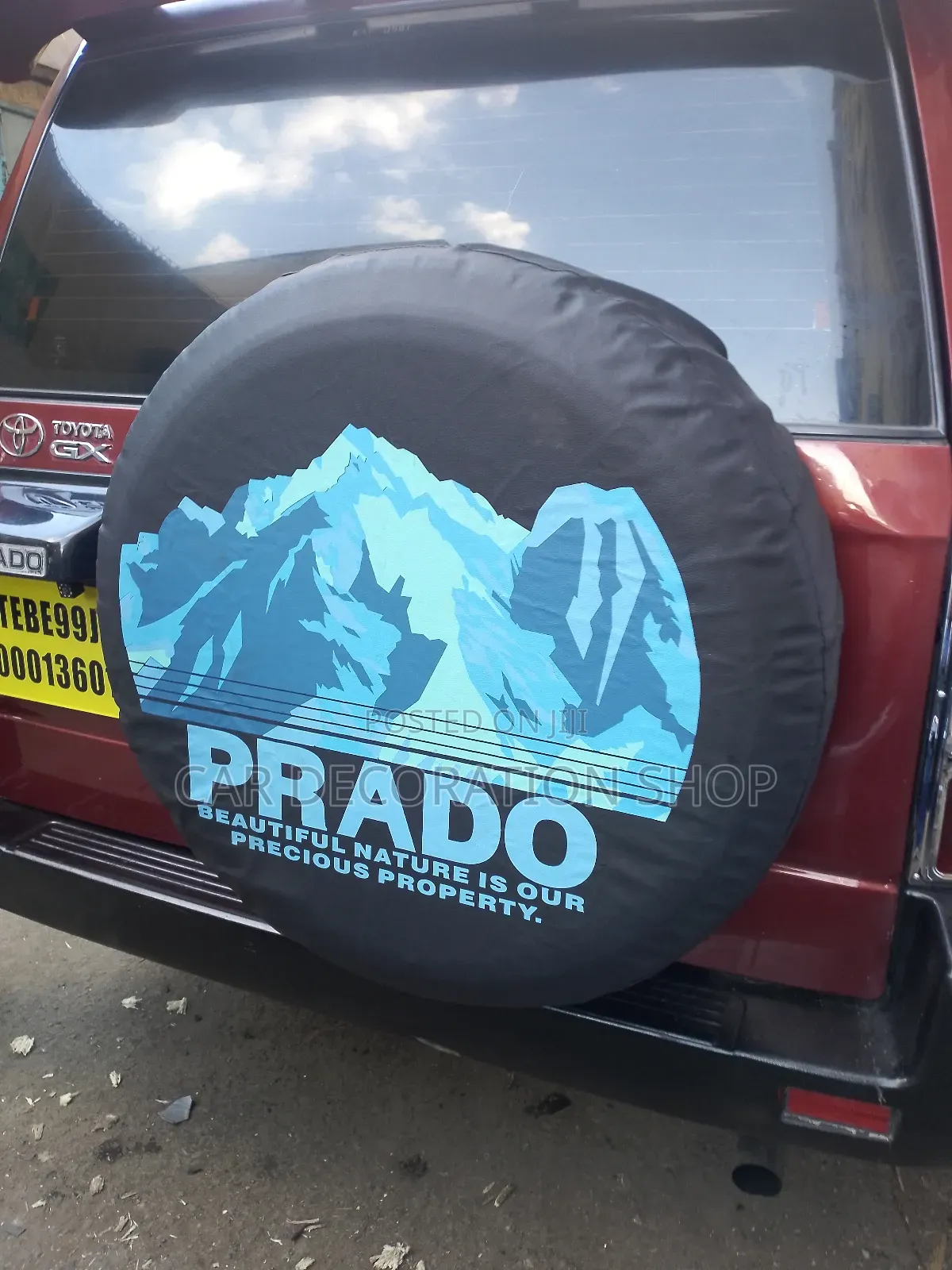 Prado With Boot Spare Cover 16" Spare Cover
