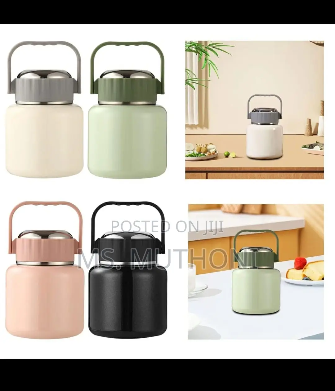 UNBREAKABLE Portable Insulated Thermo Food Flask *