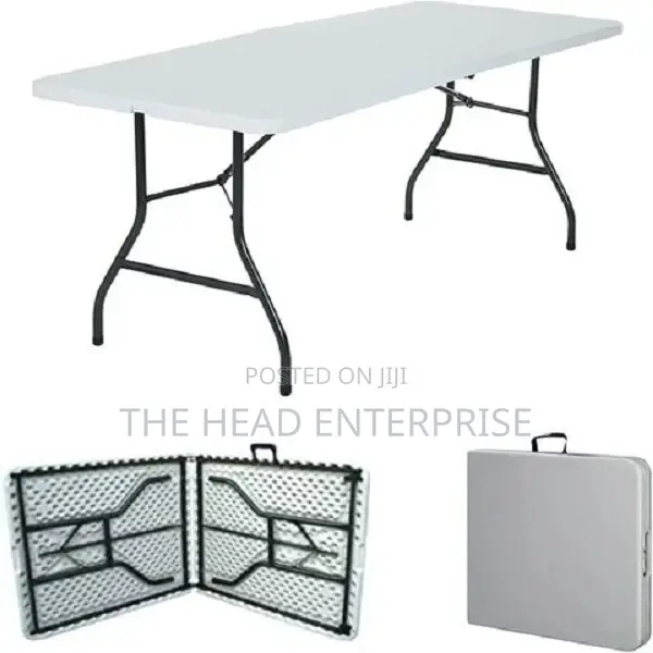 Portable and Foldable White Picnic Table