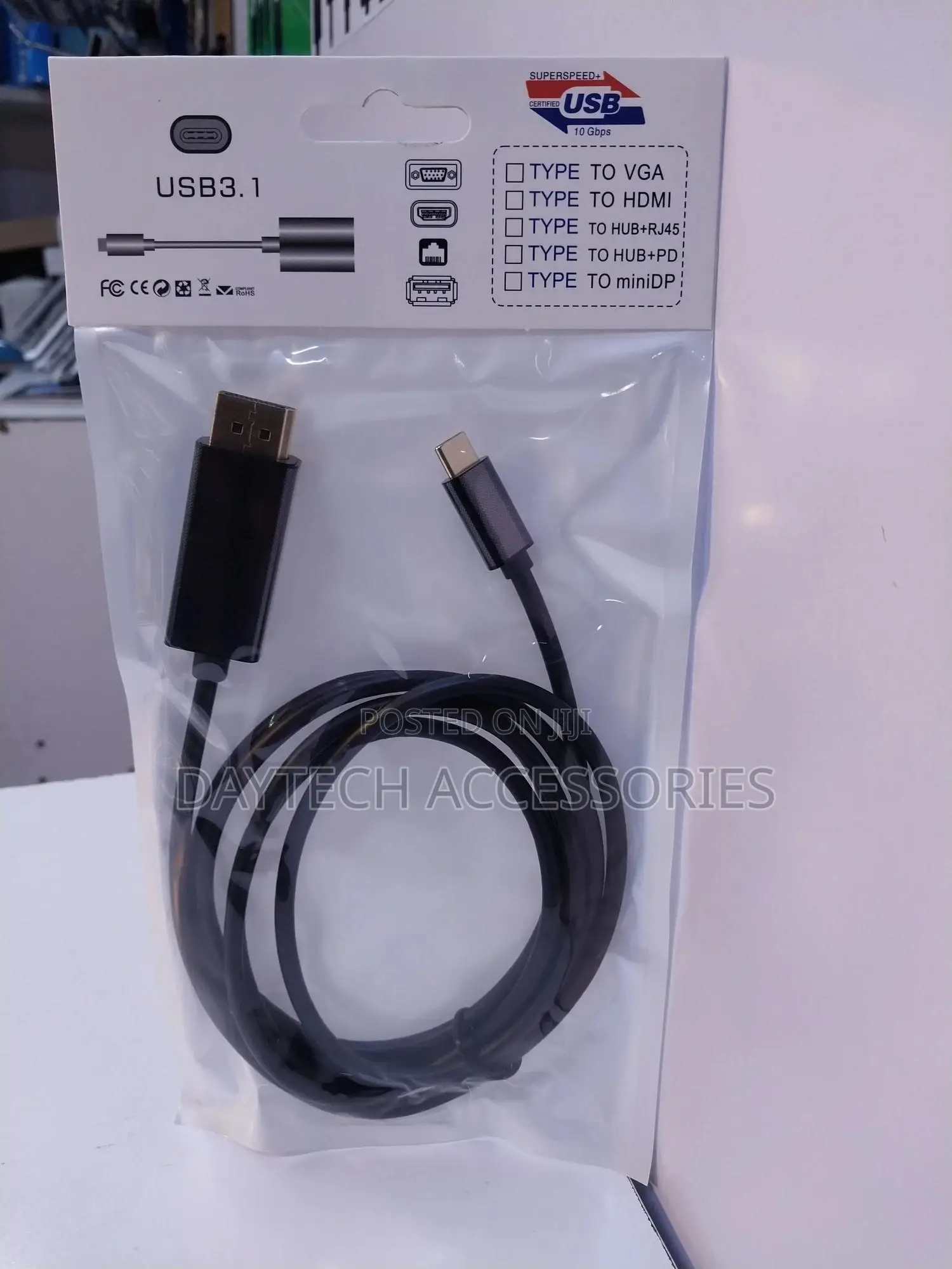 Usb C to Displayport 1.4 Cable 3.3 Ft, Supports 4k60hz