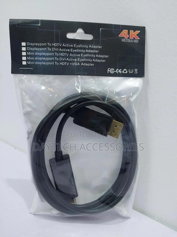 Displayport Cable, Dp - Dp, M/M, Black, 1.5 M