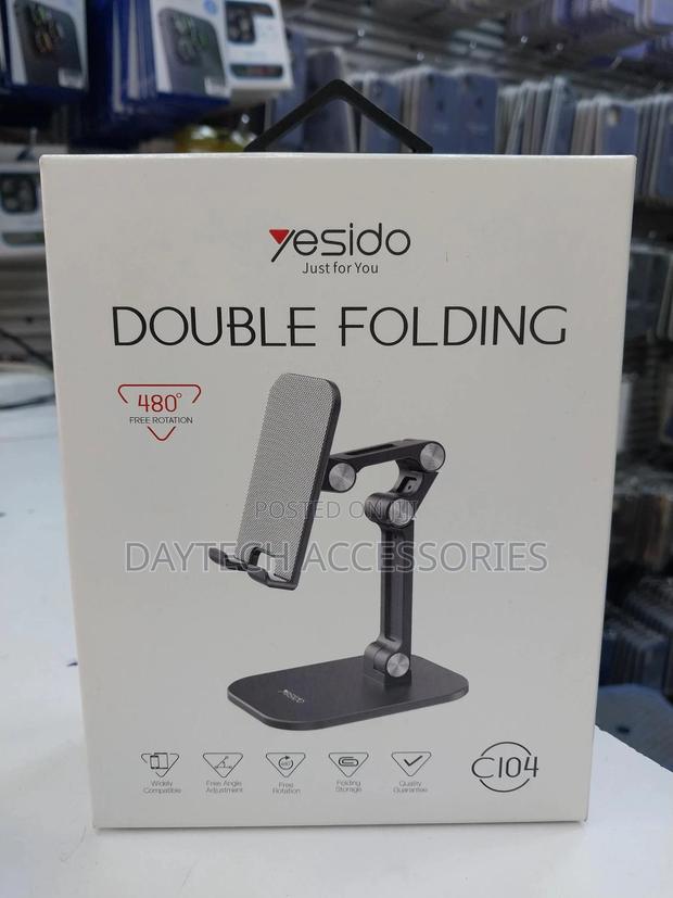 Yesido Double Folding Free Rotation Support Mobile Phone
