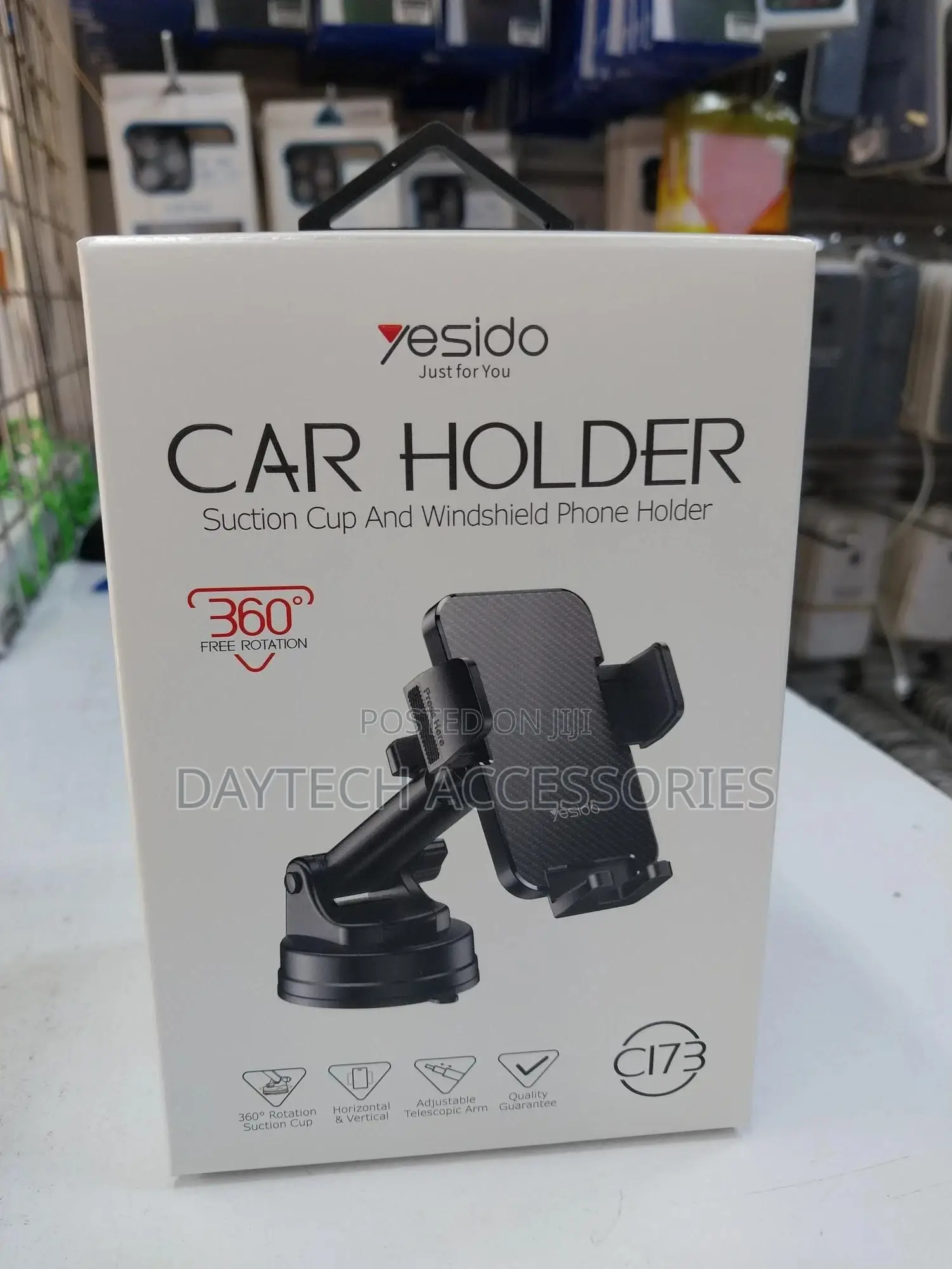 Yesido Car Holder Suction Cup and Windshield Phone Holder
