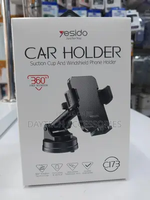 C173 Yesido Flat Carbon Fiber Texture Dashboard Phone Holder