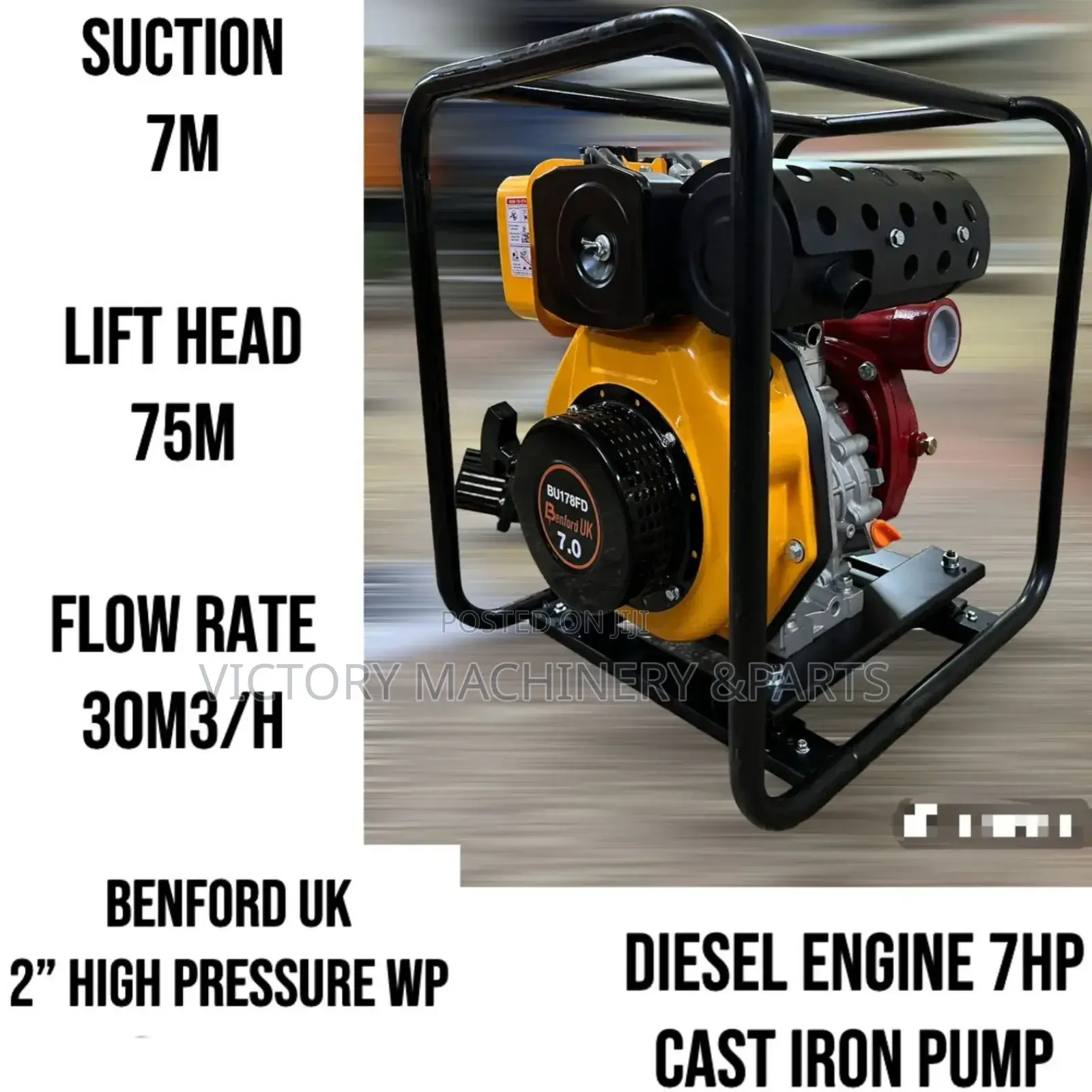 Benford Uk 2" High Pressure Diesel Water Pump