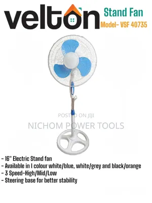 16" Velton Stand Fan/Electric Stand Fan