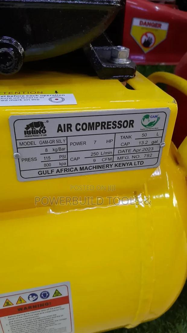 50L Air Compressor Petrol Powered - thumbnail 2
