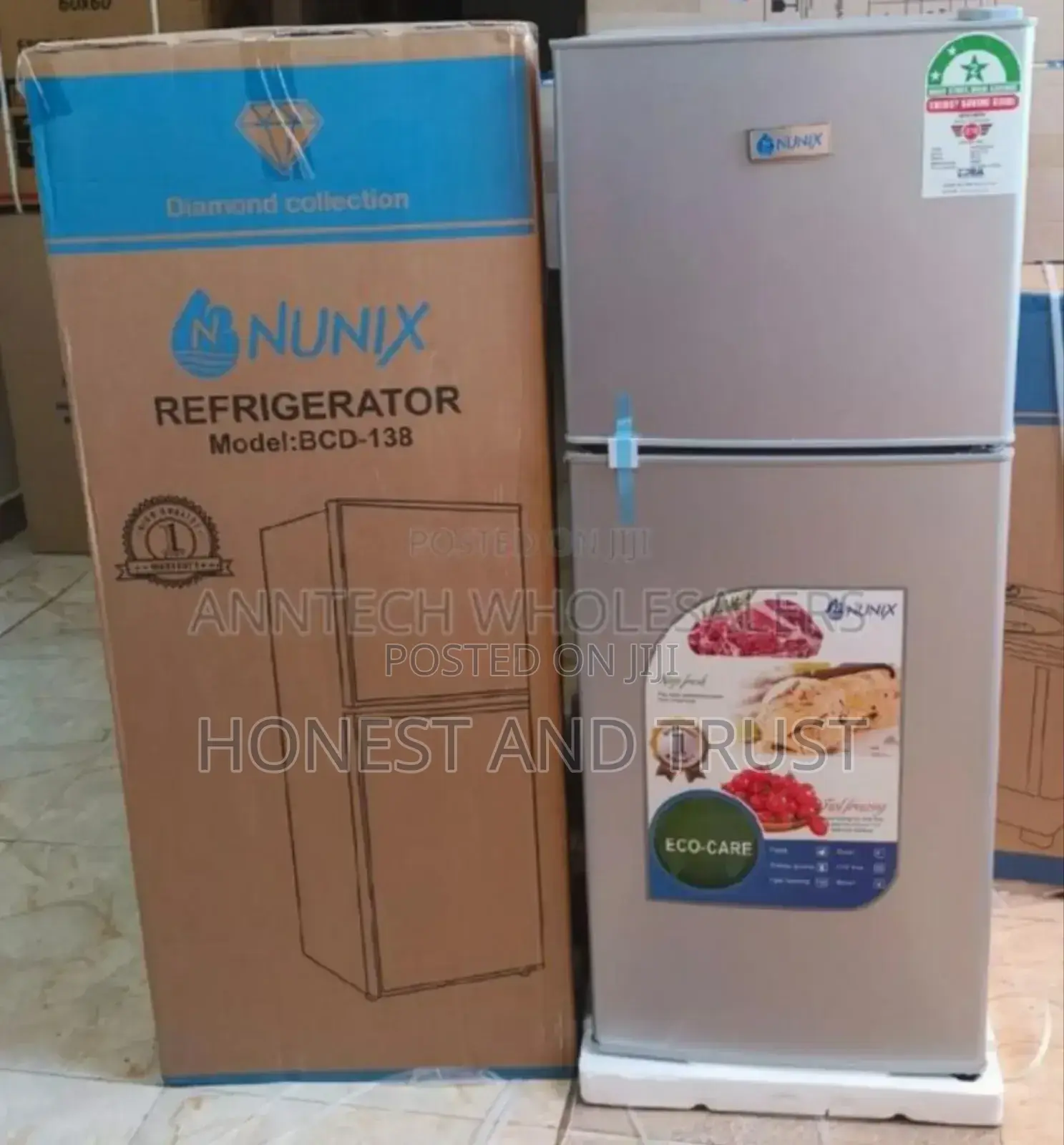 Nunix 138 Litres Double Door Fridge