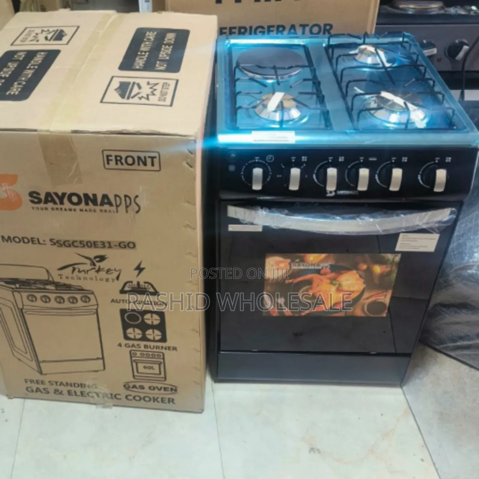 Sayona 3+1 Cooker Gas Oven.