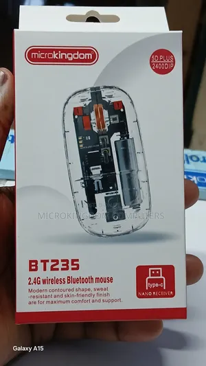 Bt235 Dual Transparent Rechargeable Mouse