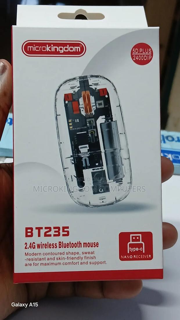 Bt235 Dual Transparent Rechargeable Mouse - thumbnail 2