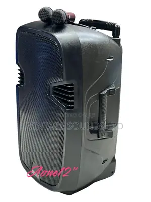 Aone 12” Trolley Speaker W/ USB Bluetooth Karaoke Microphone