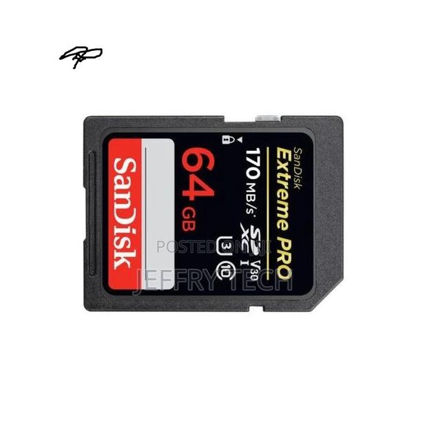 Sandisk Extreme Pro 64GB SDXC UHS-I Card for Camera (1YR WRT - main view