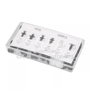 100PCS Car Body Plastic Auto Fasteners Push Trim Clips