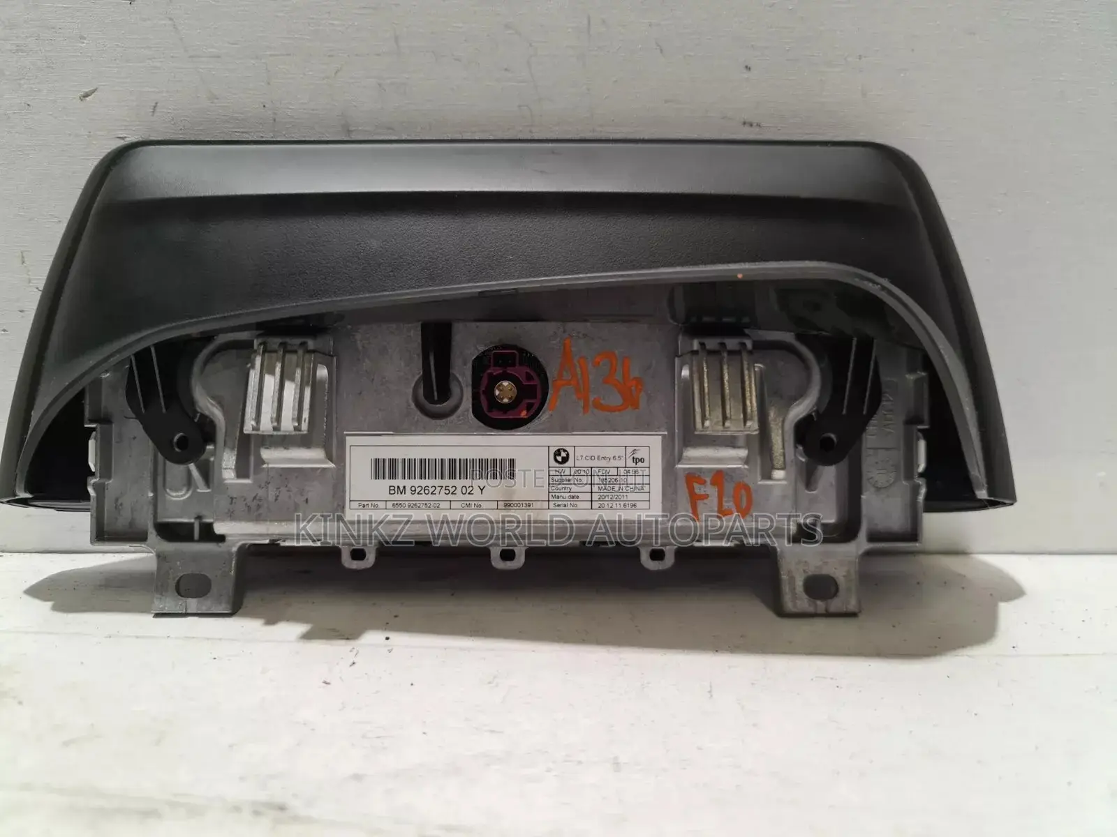 BMW 1 Series 2013 F20 F21 SAT NAV Display Screen 926275202