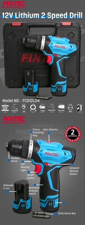 12V Cordless Electric Drill