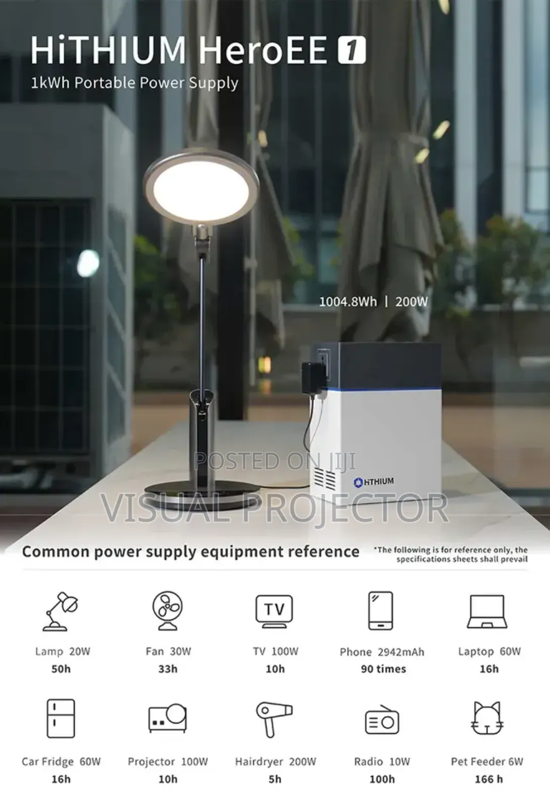 Hithium Heroee1 Portable Power Station 200w 1014wh Battery
