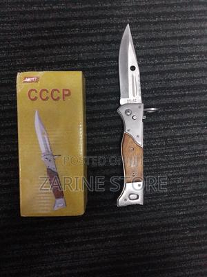 Heavy Foldable Ak47 Sharp Hardened Steel Knife, Portable - main view