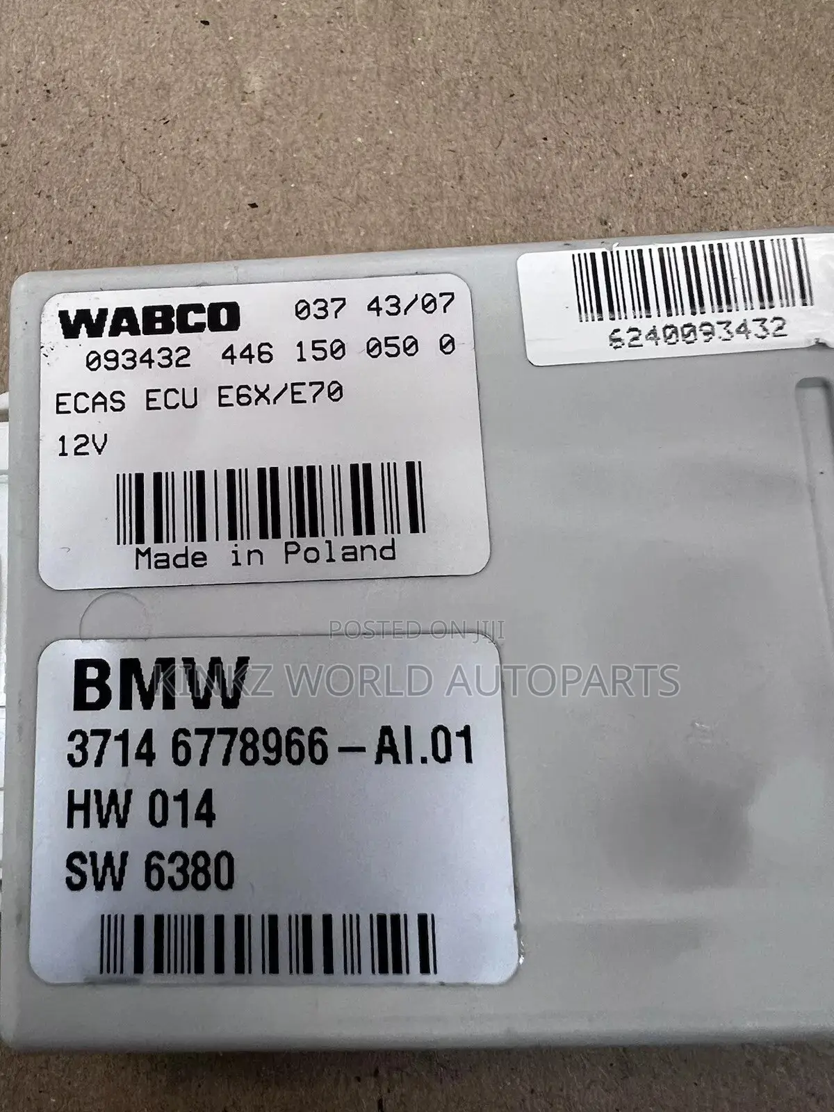 BMW X5 E70,E71 Air Suspension Control Unit Module 6793163