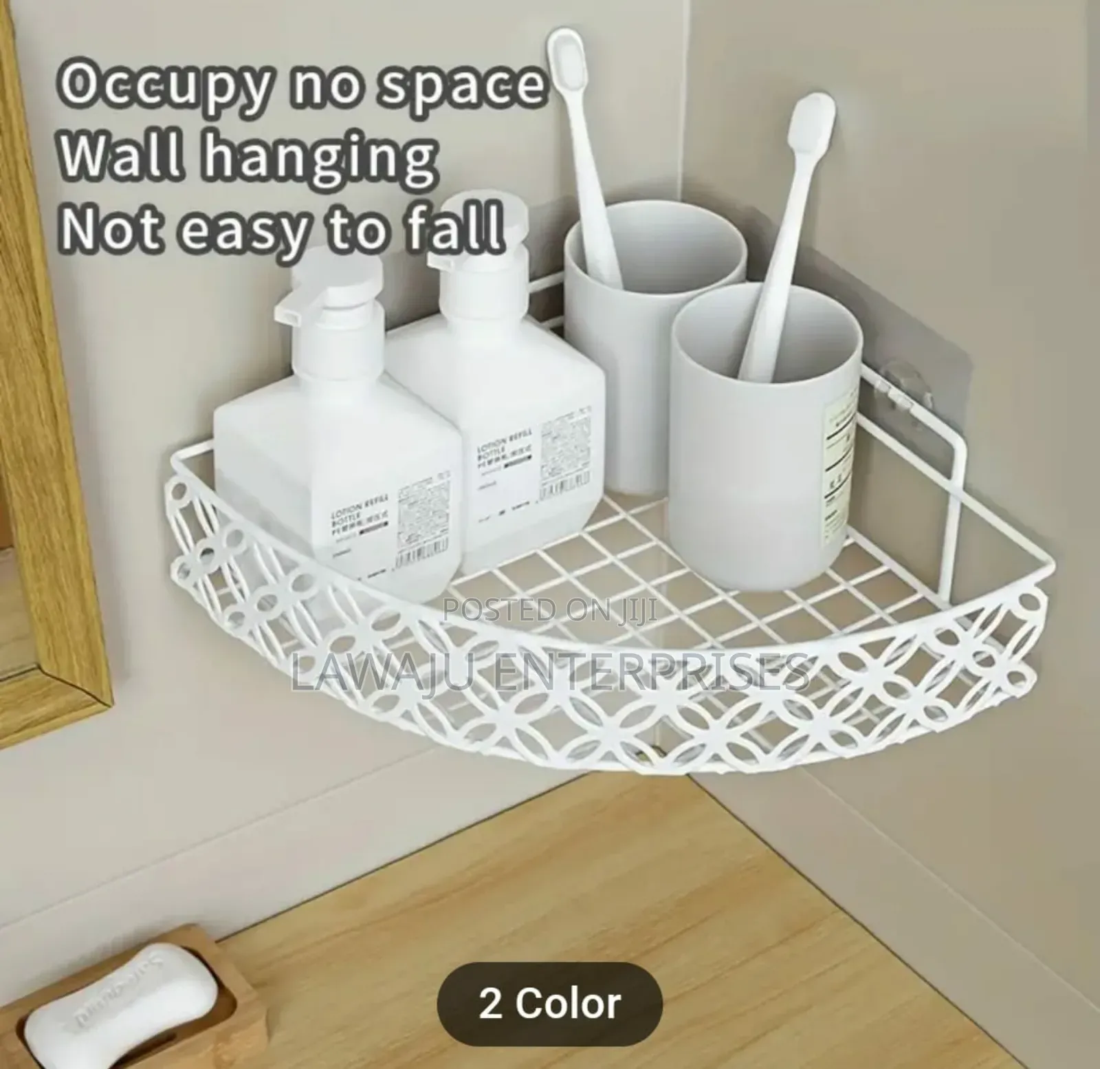 White Single Corner Rack
