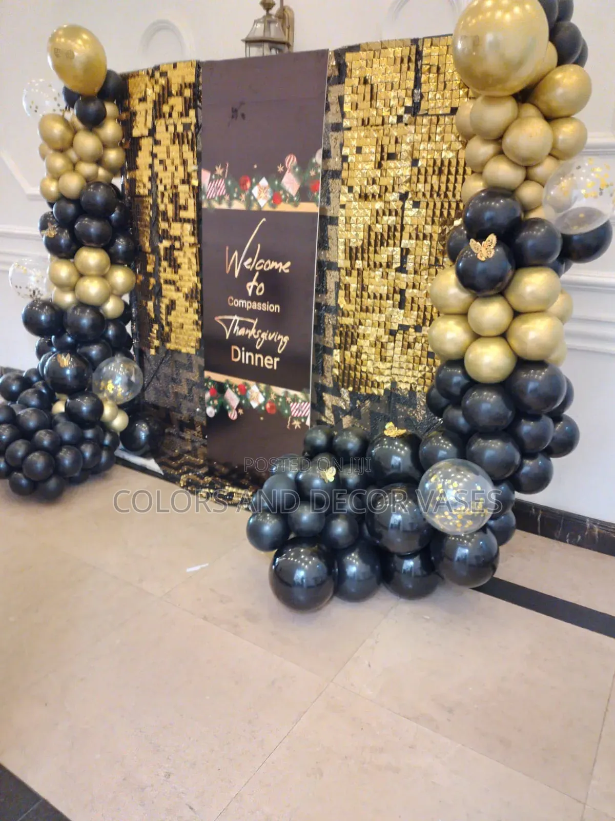Dinner Backdrop Balloons