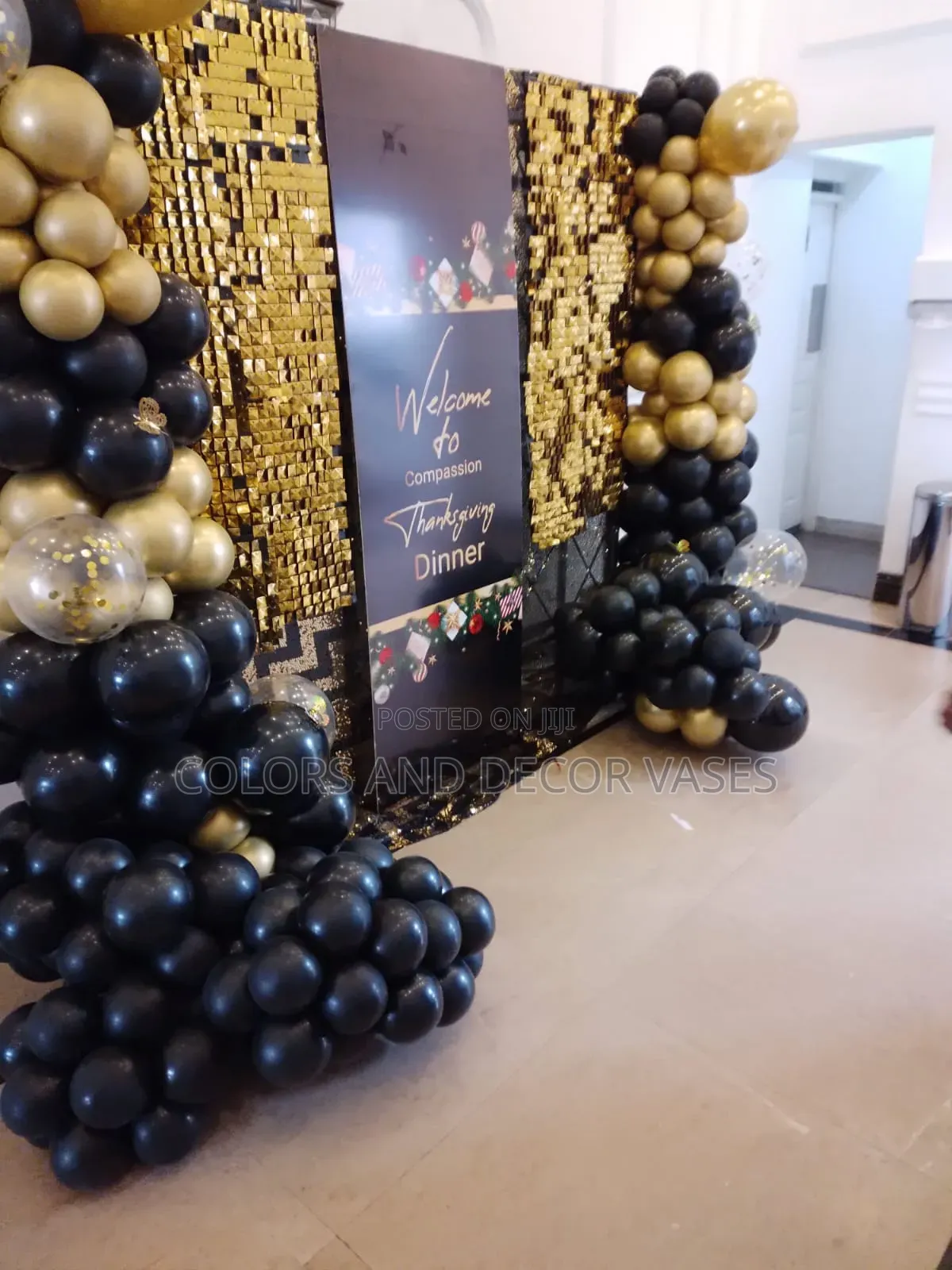 Dinner Backdrop Balloons