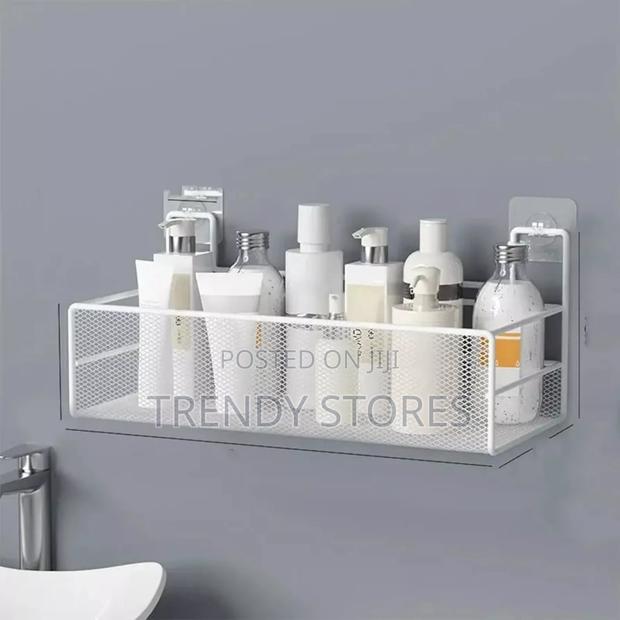Large White Bathroom Storage Rack