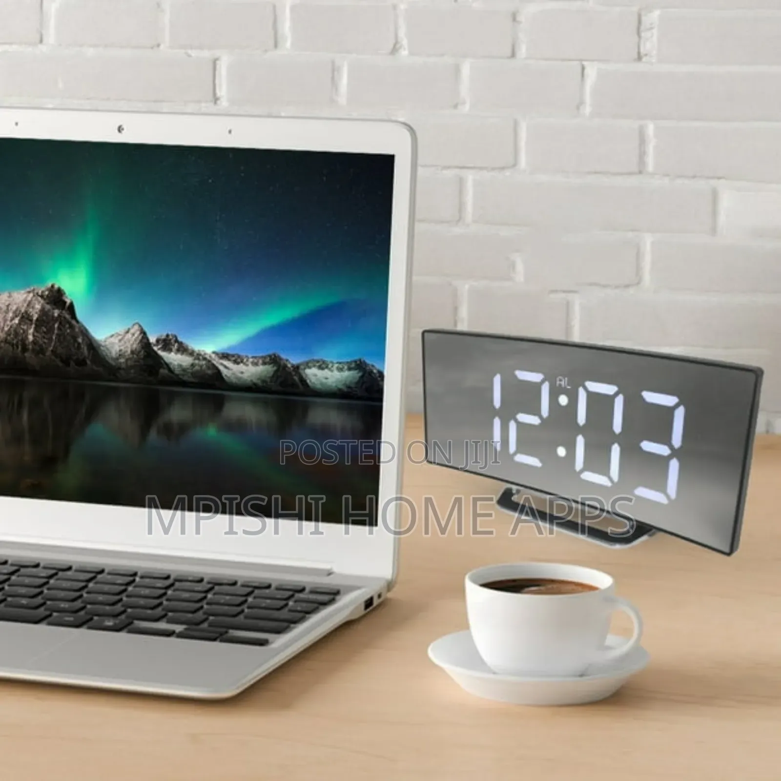 Curved Digital Clock