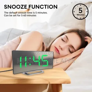 Curved Digital Clock