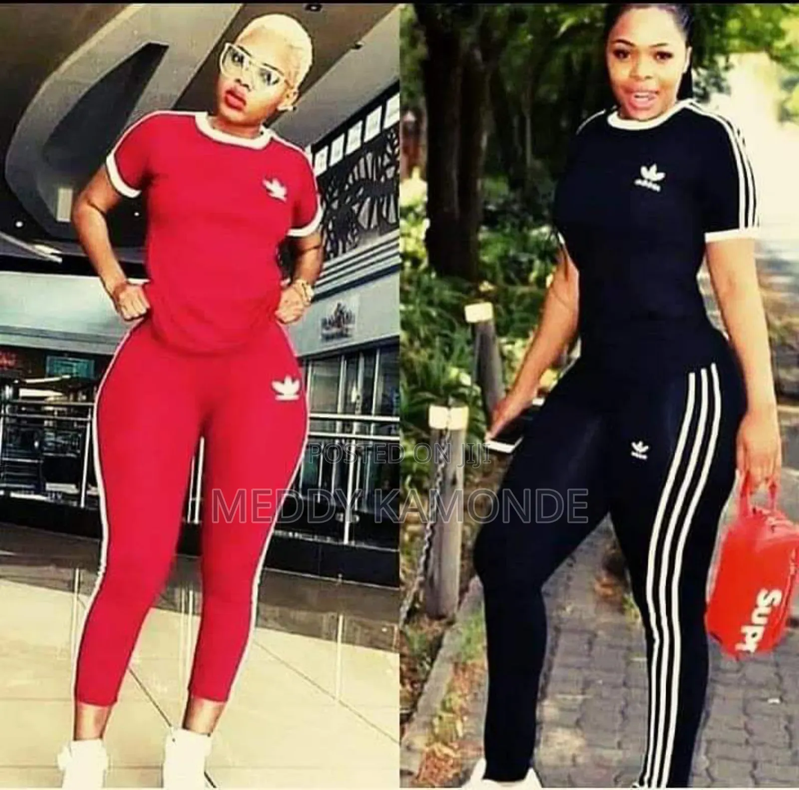 Adidas Tracksuit Maroon Black