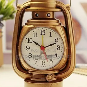 Vintage Retro Oil Lamp Alarm Clock