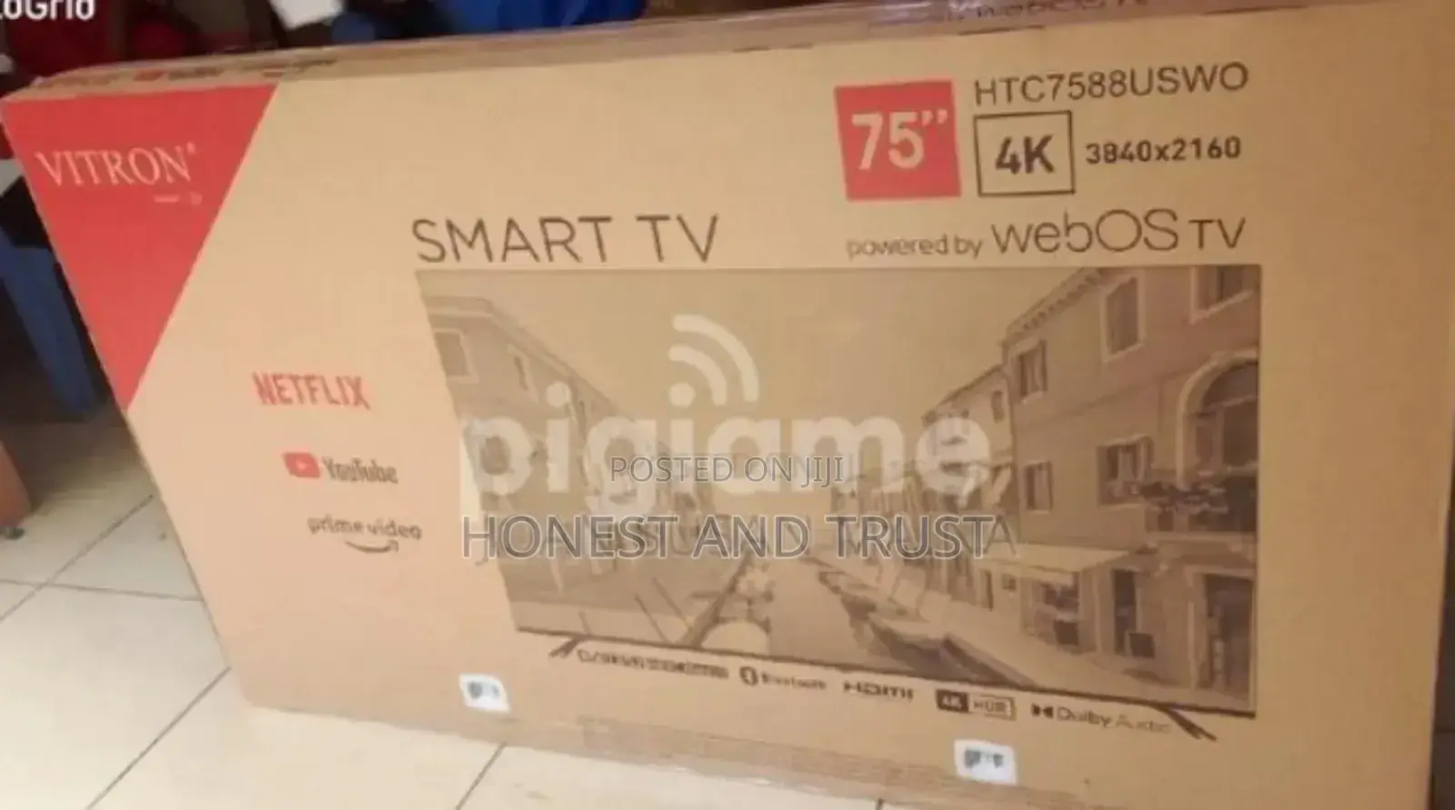75 Inches Vitron Smart Tv