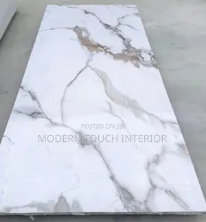 White Glossy UV Marble Sheet