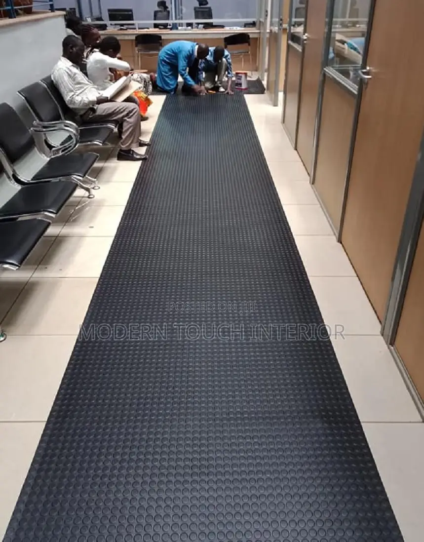 Anti-Slip Black Coin Carpet