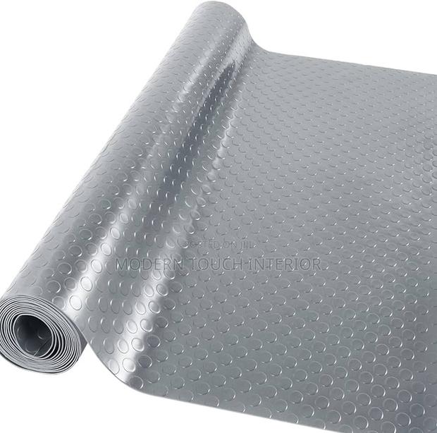Grey Anti-Slip Coin Rubber Carpet