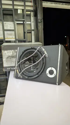 10 Inch Trapezoid Speaker Subwoofer With Amplifier Acti 880w
