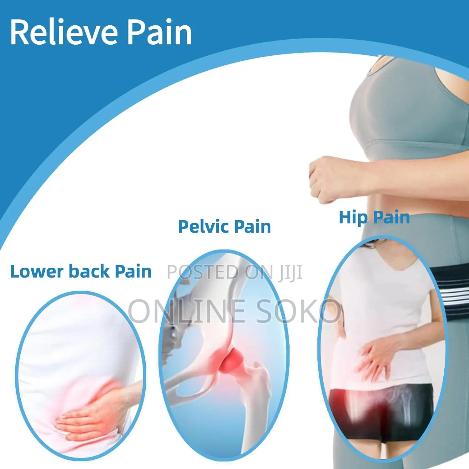 Unisex Pain Relief Lower Back Support Waist Sciatica Belt