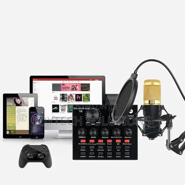 Sound Card Recording V8 and Bm 800 Microphone