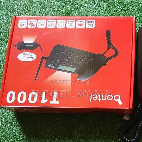 Landline Desktop Phone 3000mah Dual Sim With SMS Call FM Rad