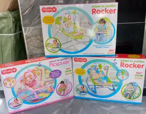Adjustable Baby Rocker With Music and Toys – Soft and Safe