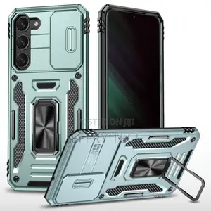 Samsung Galaxy S24 5G Case With Support Ring and Sliding Bac