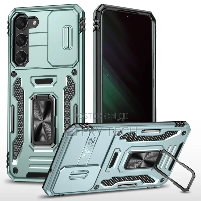 Samsung Galaxy S24 5G Case With Support Ring and Sliding Bac