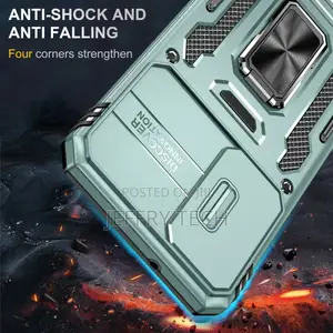 Samsung Galaxy S24 5G Case With Support Ring and Sliding Bac