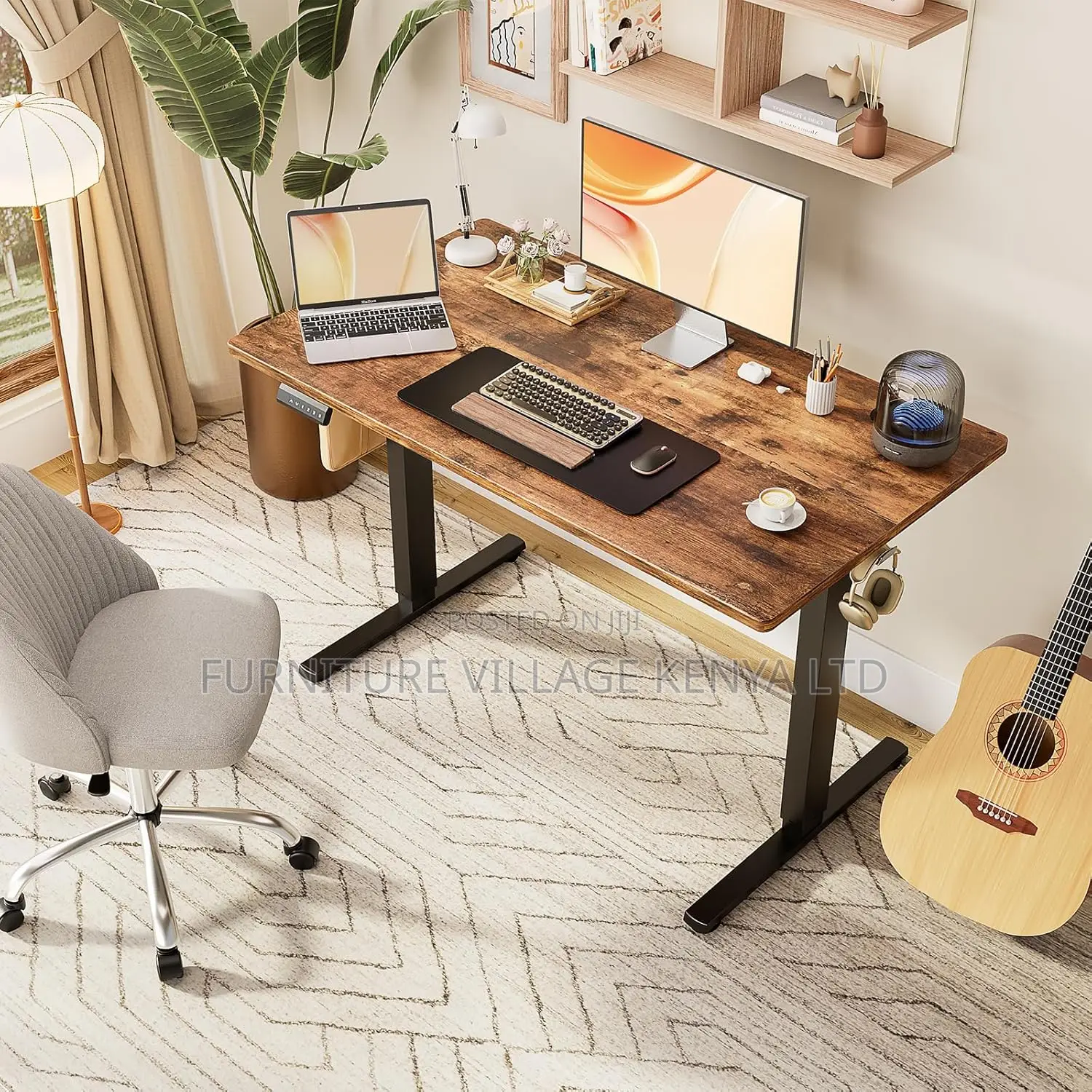 Electric Sit Stand Up Desk for Home Office 140CM