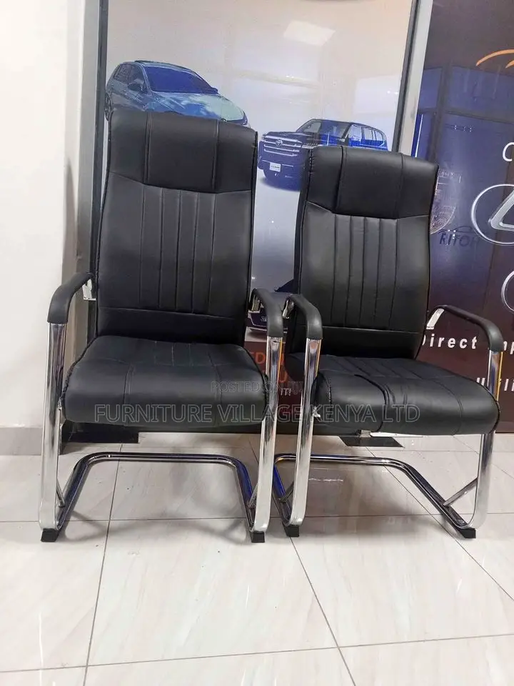Executive Office Leather Visitor Chair, Office Seats